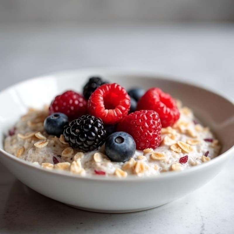 Protein-Packed Vanilla Berry Overnight Oats