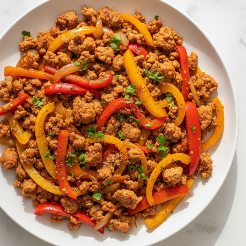 Ground Turkey and Pepper Skillet