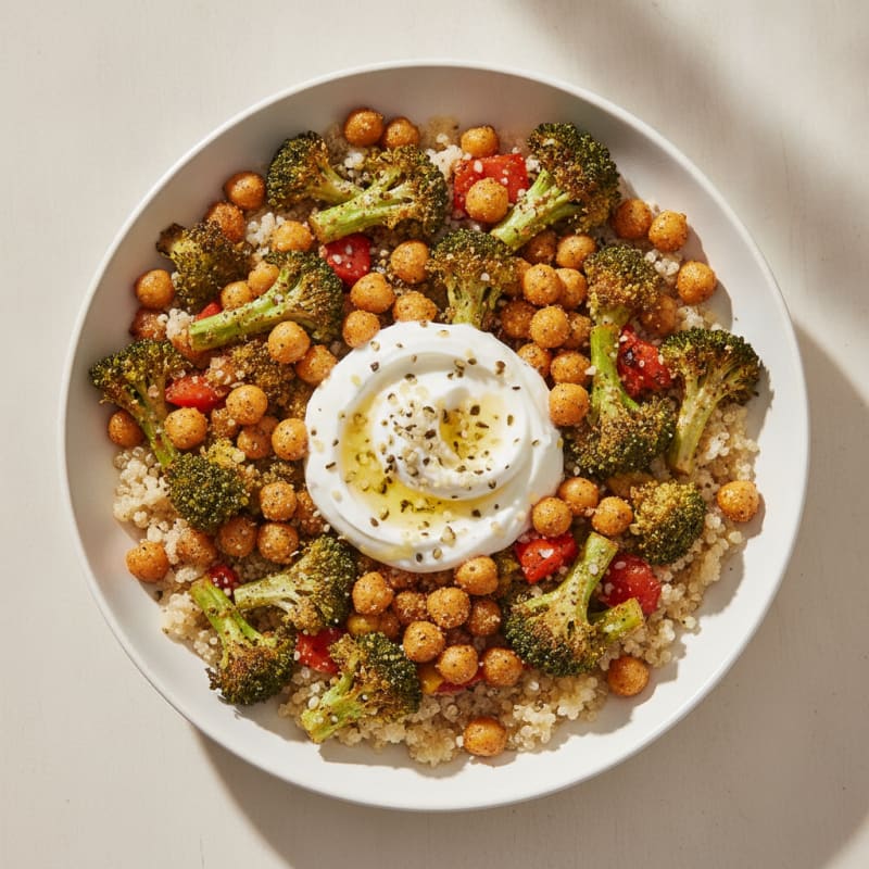 Roasted Vegetable and Chickpea Bowl