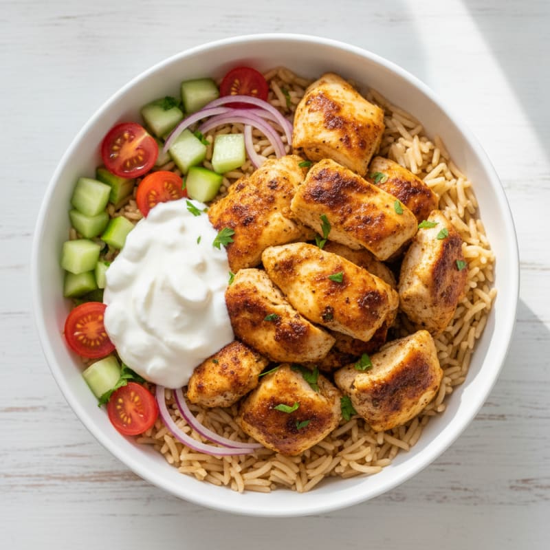 Chicken Shawarma Rice Bowl