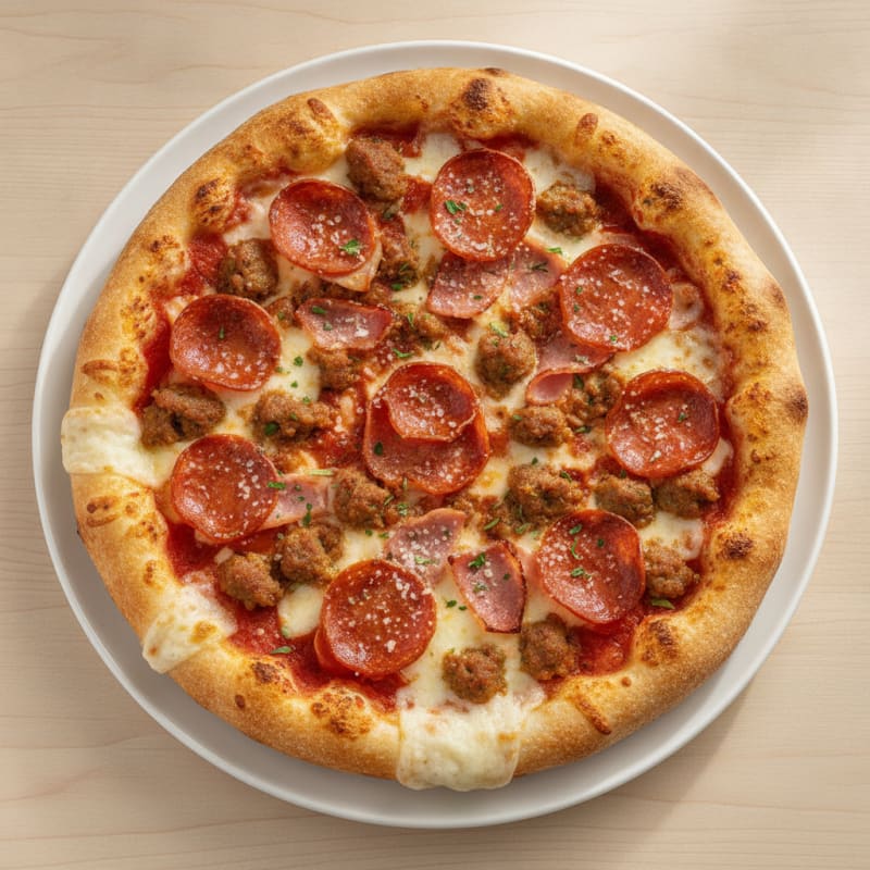 Stuffed Crust Meat Lovers Pizza