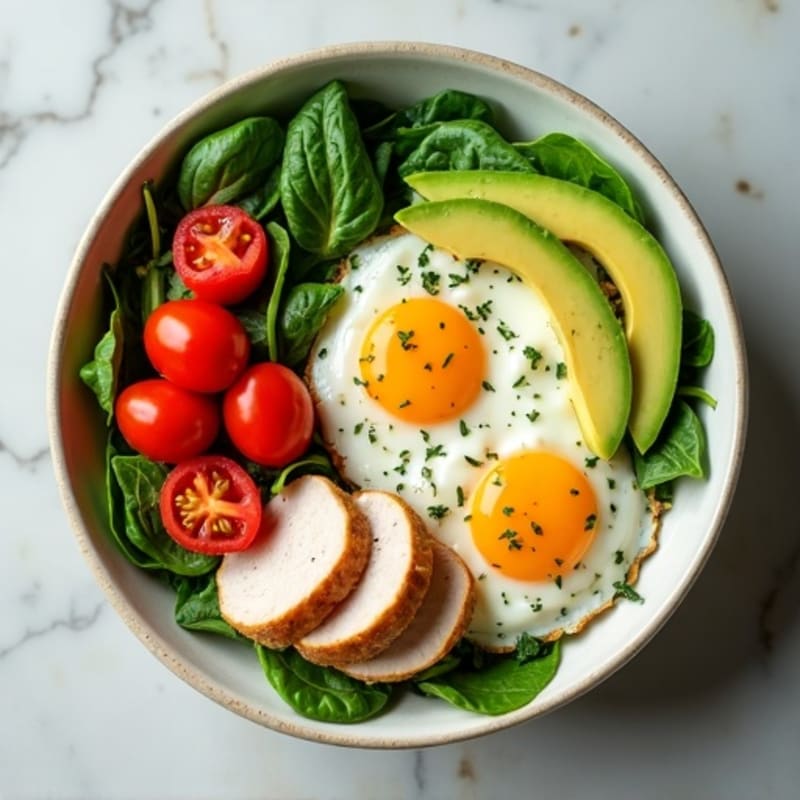 Protein-Packed Spinach and Egg White Breakfast Bowl