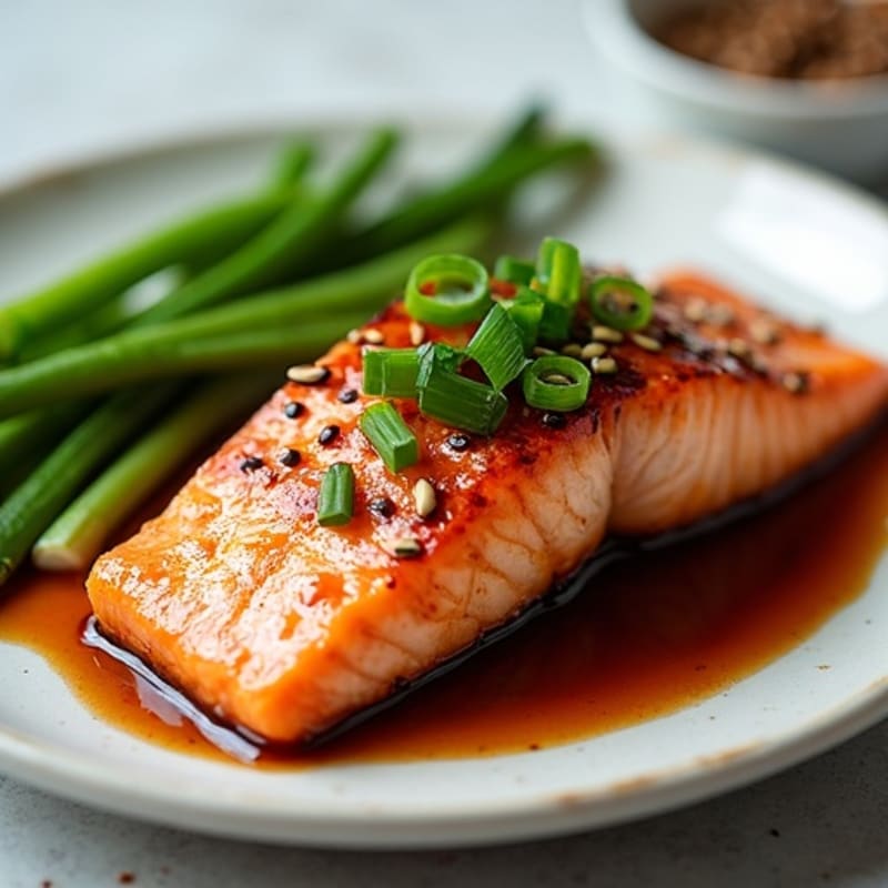 Pan-Seared Teriyaki Glazed Salmon