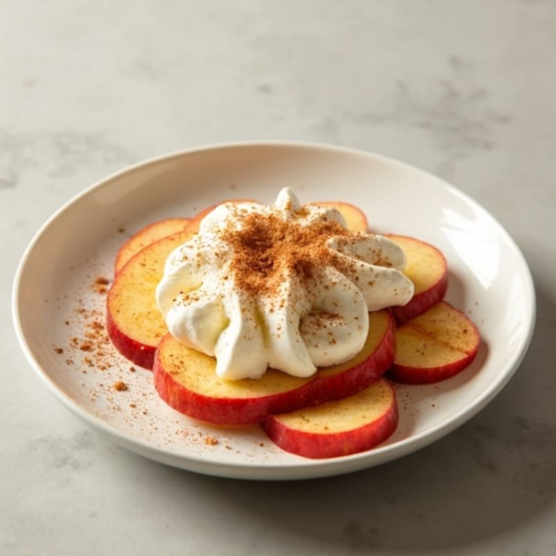 Crispy Apple Slices with Creamy Cottage Cheese