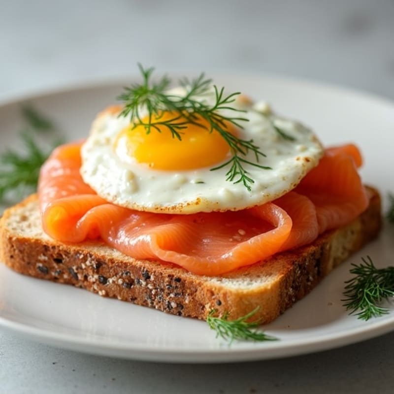 Smoked Salmon with Creamy Dill Spread and Crispy Everything Toast
