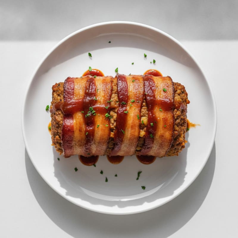 BBQ Bacon-Wrapped Meatloaf