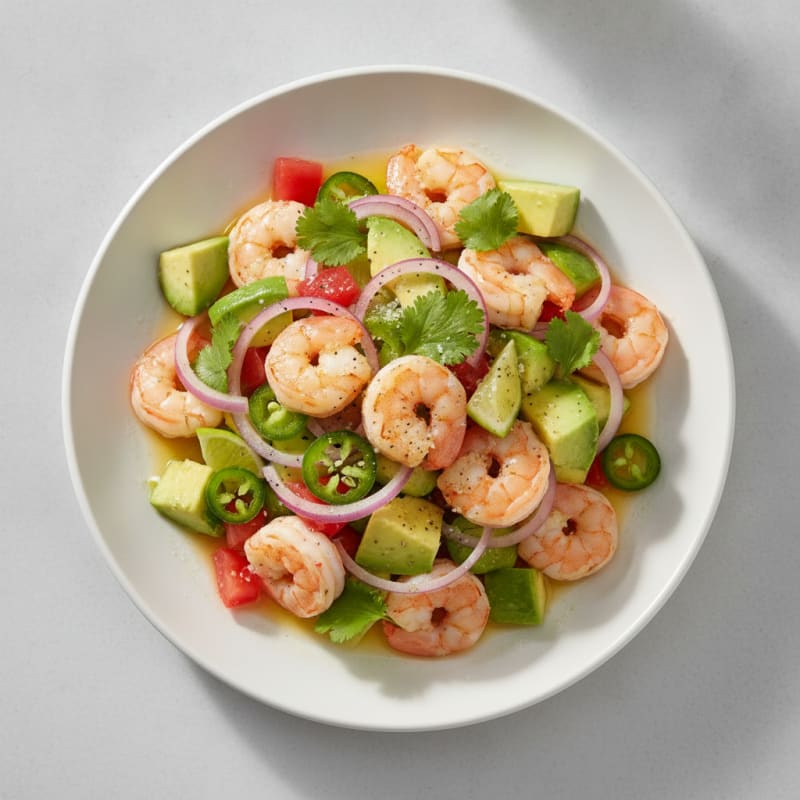 Zesty Shrimp Avocado Ceviche