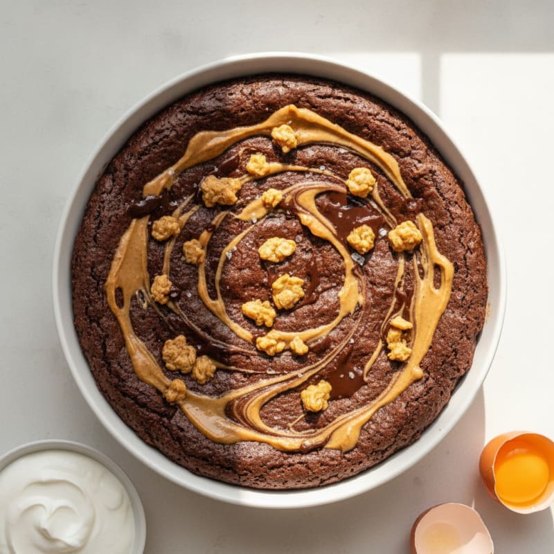 Peanut Butter Swirl Fudge Brownies