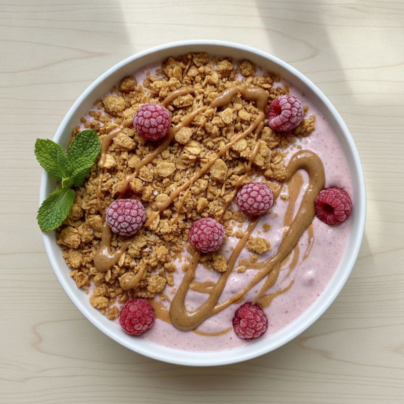 Raspberry Crumble Protein Smoothie