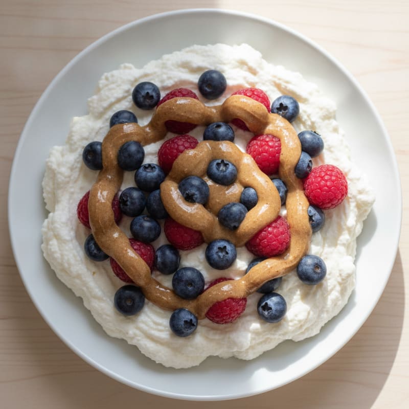 Silky Greek Yogurt Protein Mousse with Berries