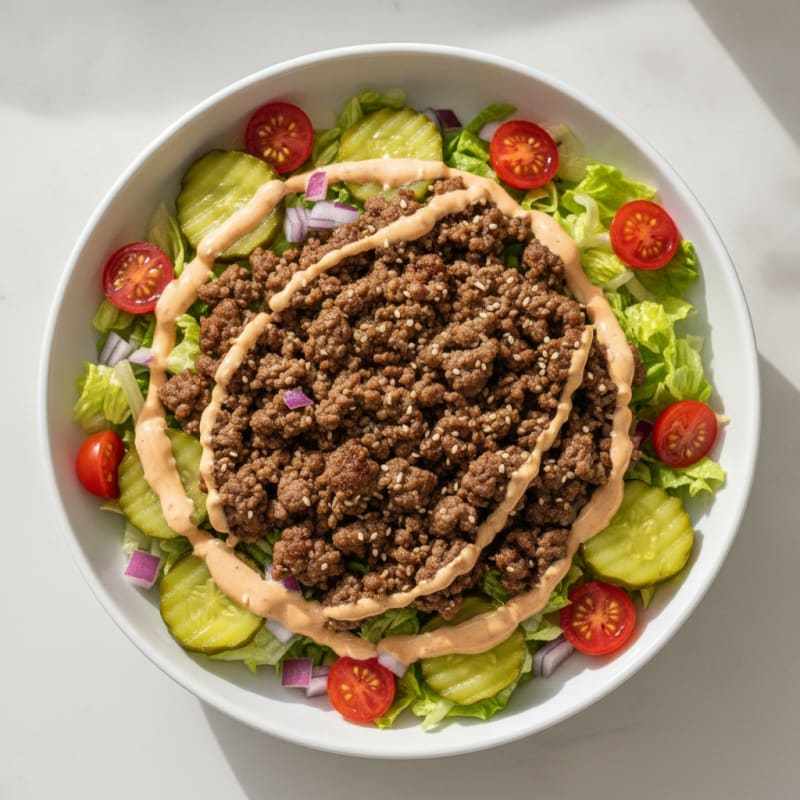 Big Mac Inspired Protein Bowl