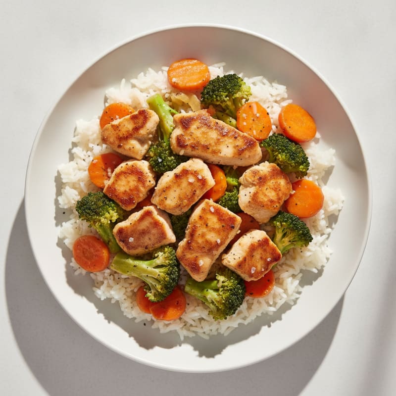 Savory Chicken and Rice Dinner Bowl