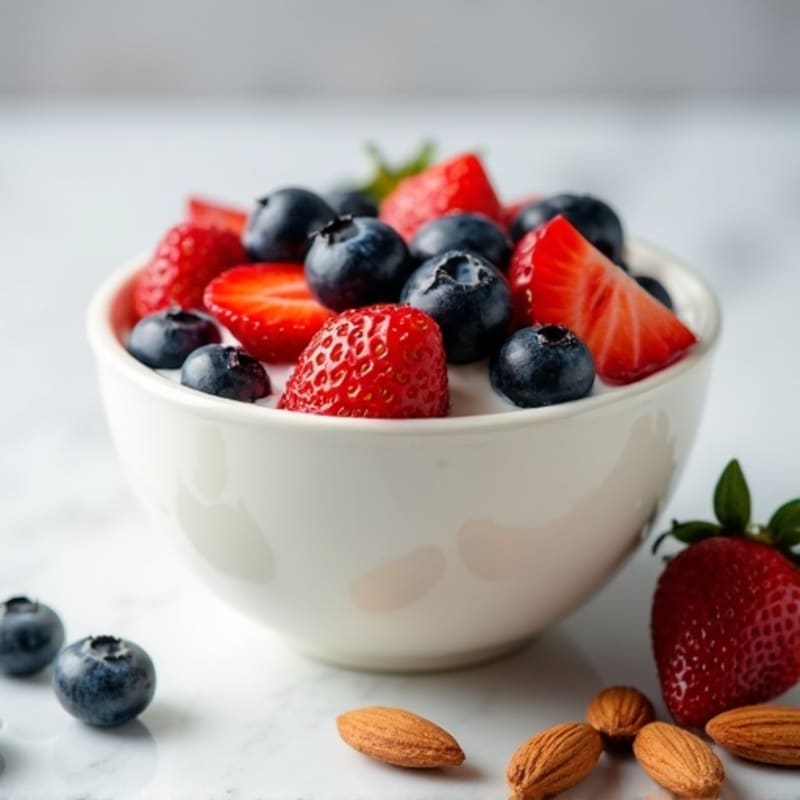 Creamy Greek Yogurt with Fresh Berries