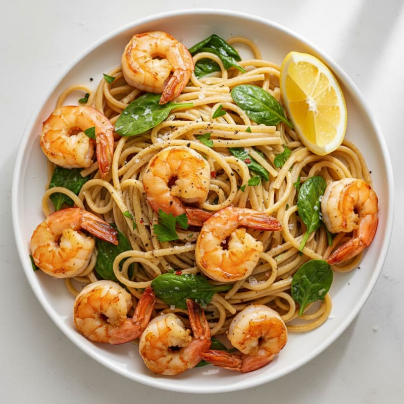 Garlic Butter Shrimp Scampi Pasta