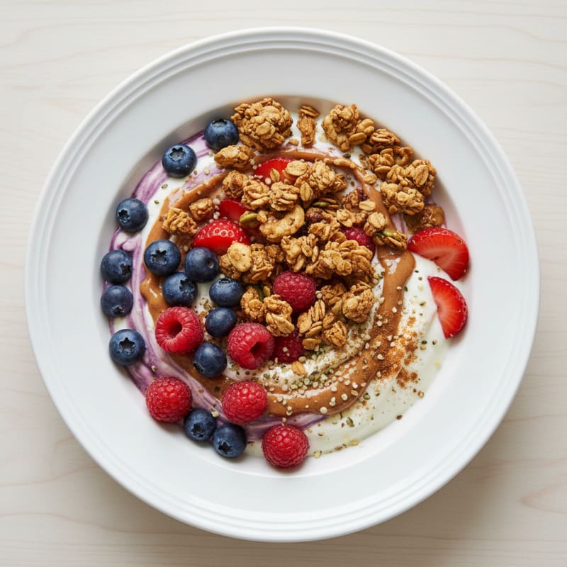 High-Protein Berry and Hemp Yogurt Bowl