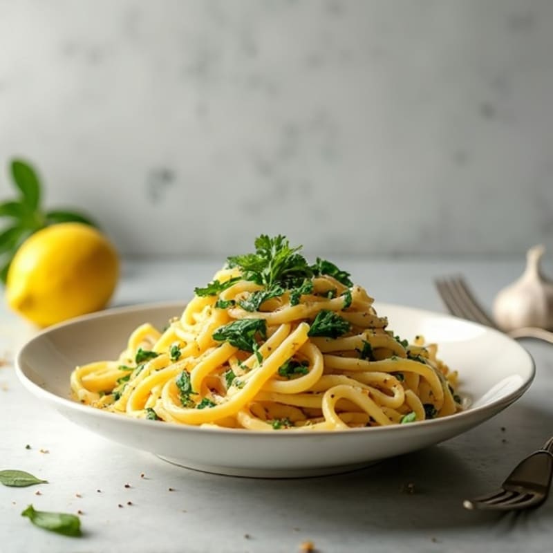 Healthy Creamy Cashew Alfredo Pasta with Spinach