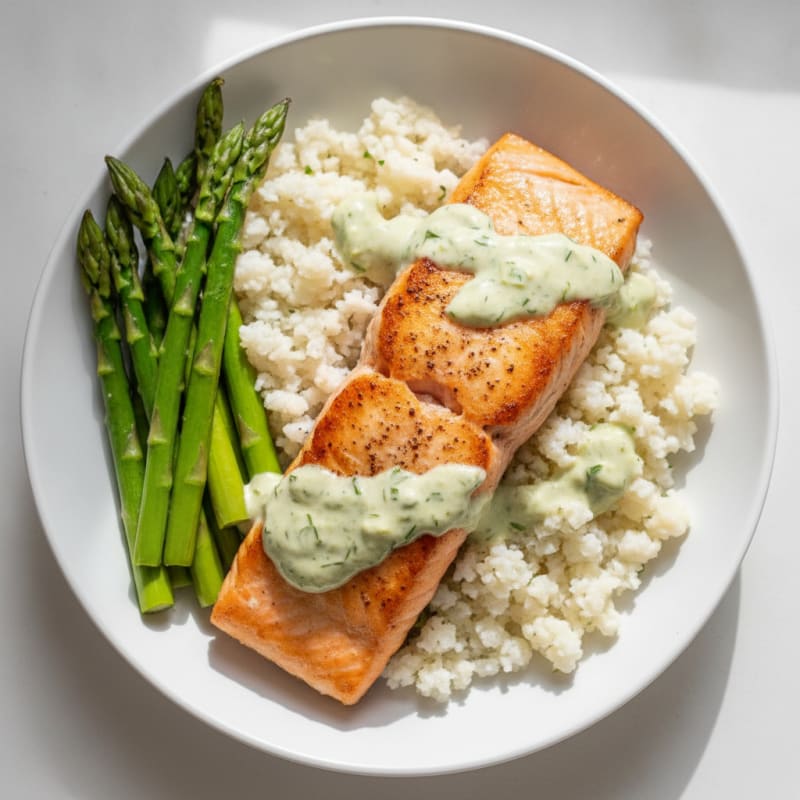 Pan-Seared Salmon with Lemon-Dill Sauce