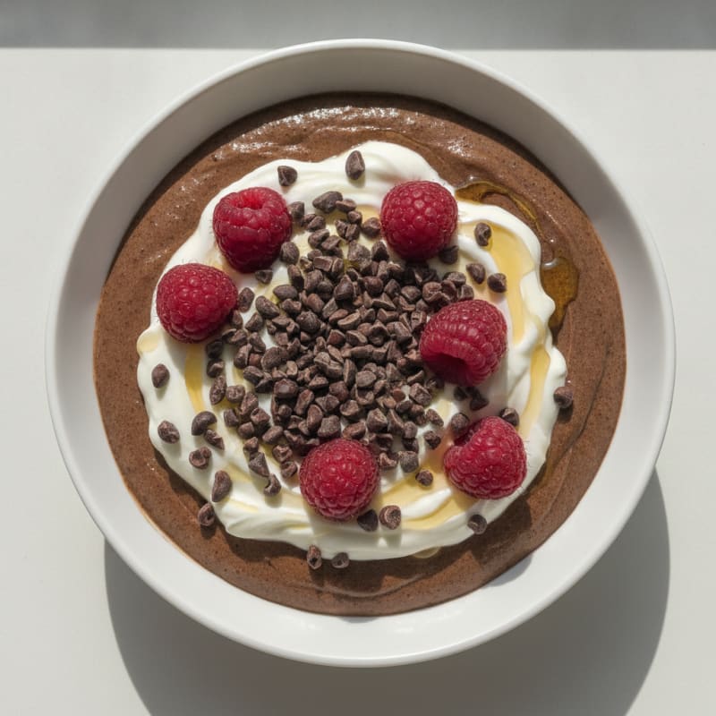 Silky Chocolate Protein Mousse with Greek Yogurt