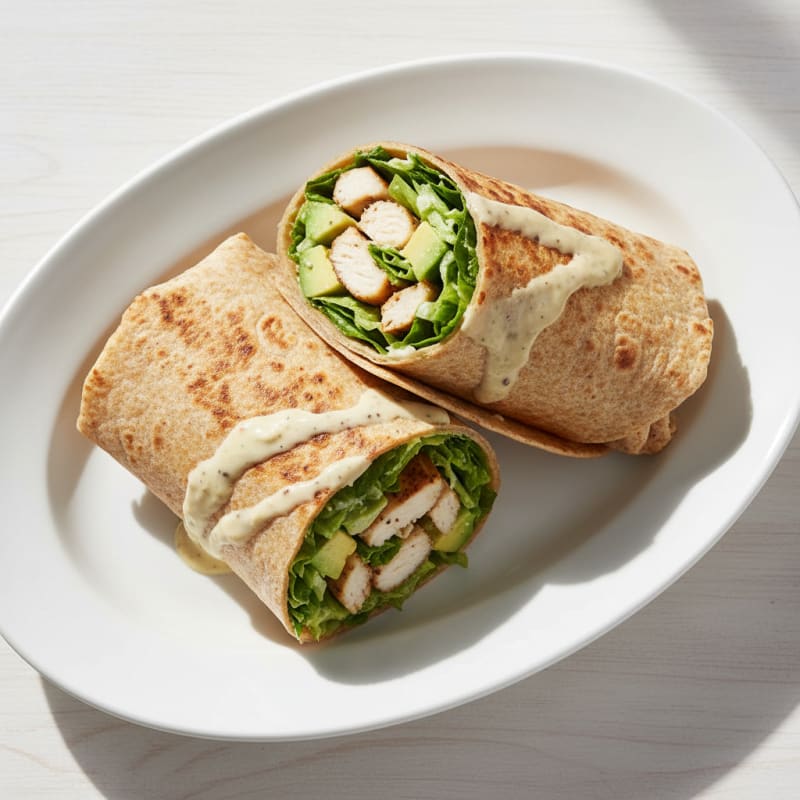 Chicken Caesar Salad Wraps