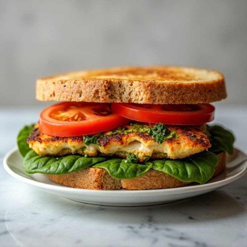 Grilled Chicken Pesto Sandwich