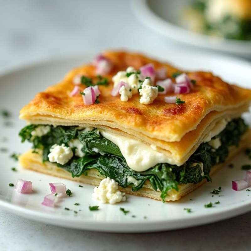 Crispy Spinach and Feta Phyllo Bake