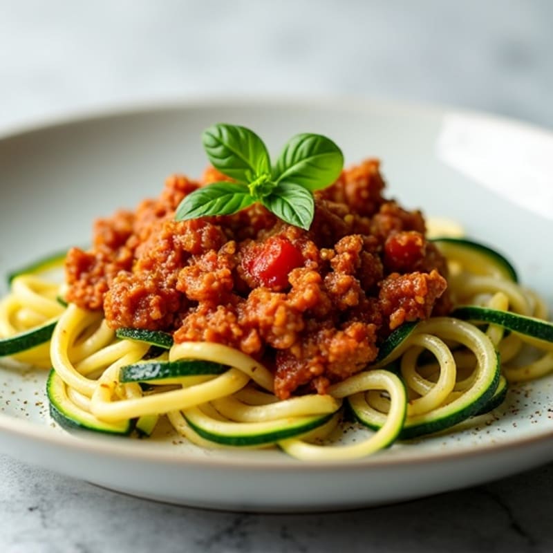Protein-Packed Turkey Bolognese with Zucchini Noodles