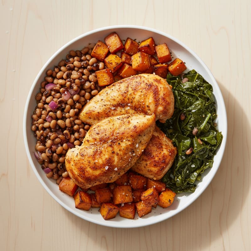 Crispy Baked Good Luck Plate