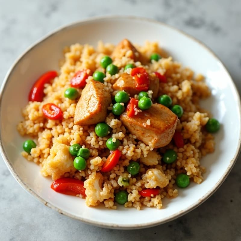 Cauliflower Rice Chicken Stir-Fry