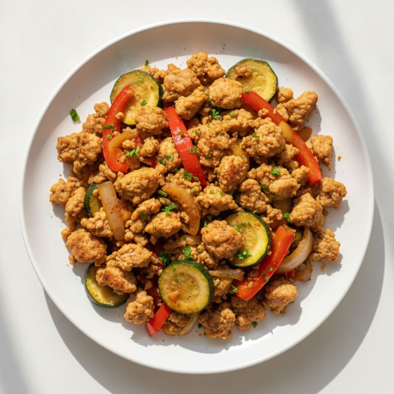 Savory Ground Turkey Skillet
