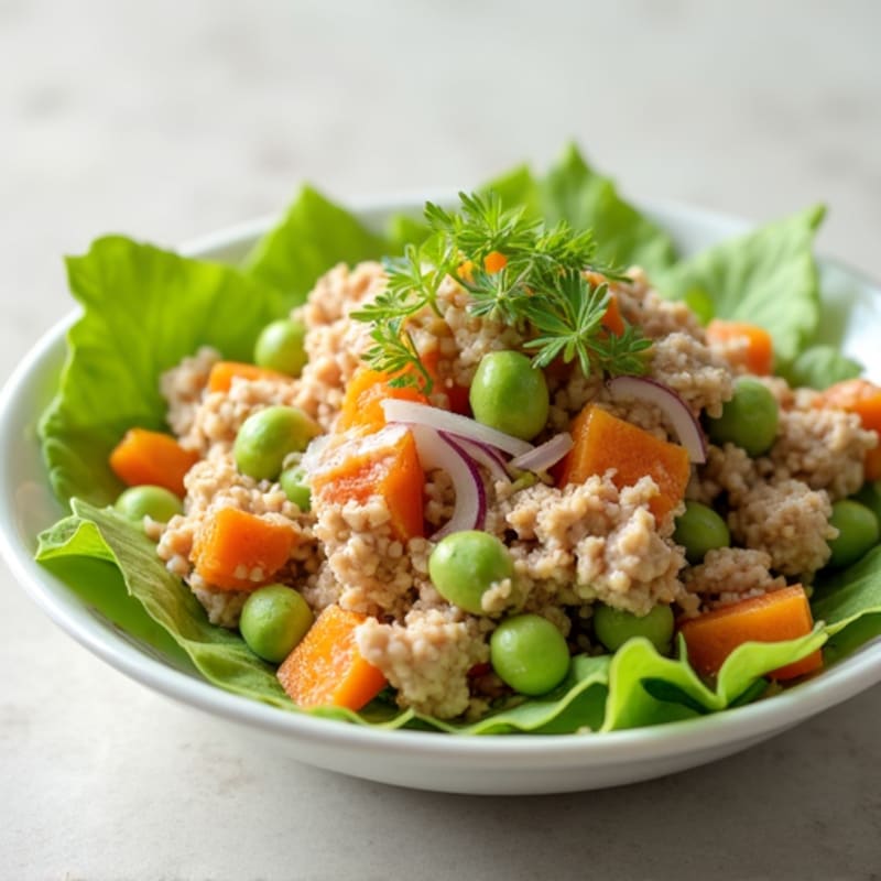Tuna Salad with Edamame and Pumpkin Seeds