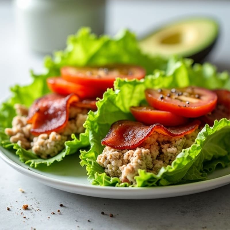 Fresh Turkey and Crispy Bacon Lettuce Wraps