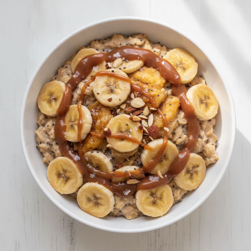 Banana Caramel Overnight Oats