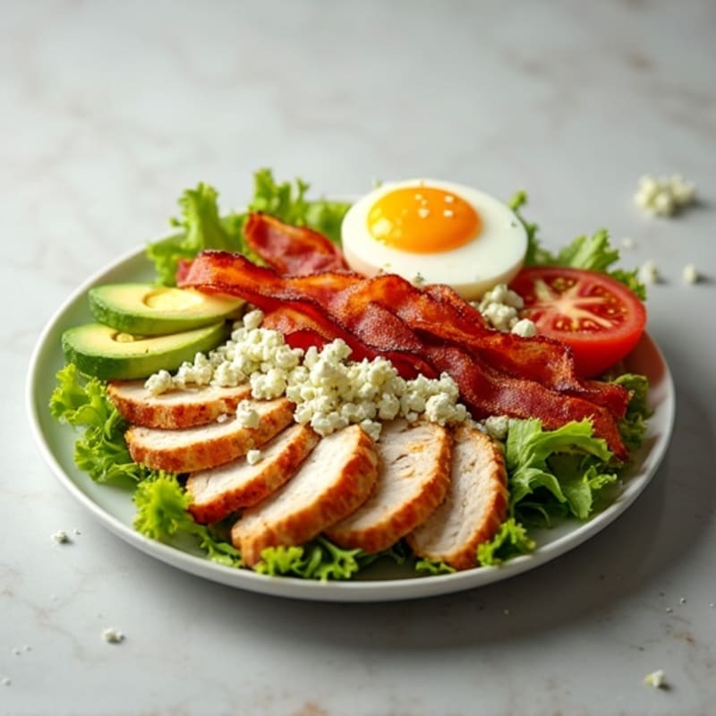 Fresh Chicken Cobb Salad with Crispy Bacon