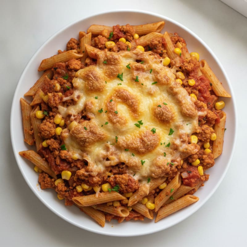 Turkey & Corn Pasta Bake