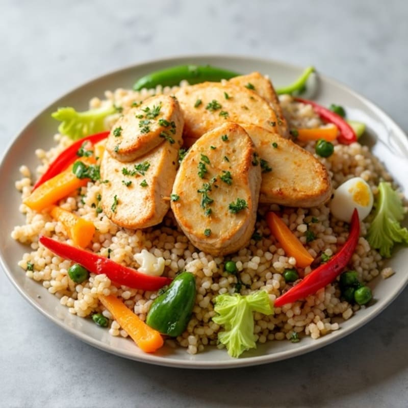 Healthy Chicken and Vegetable Fried Rice