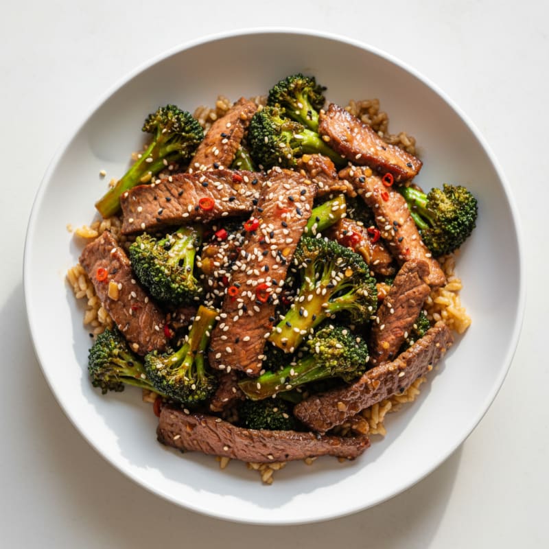 Sesame Beef and Broccoli Stir-Fry
