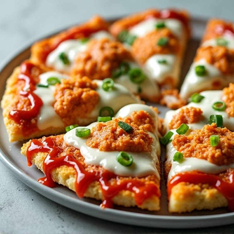 Crispy Buffalo Chicken Pizza