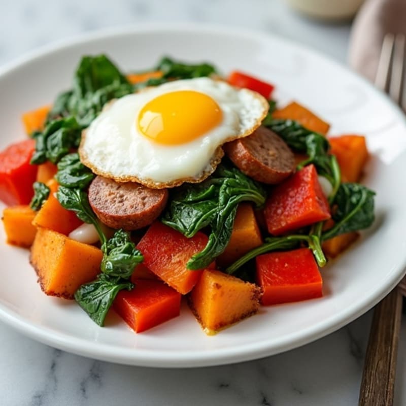 Protein-Packed Sweet Potato Hash Breakfast Skillet