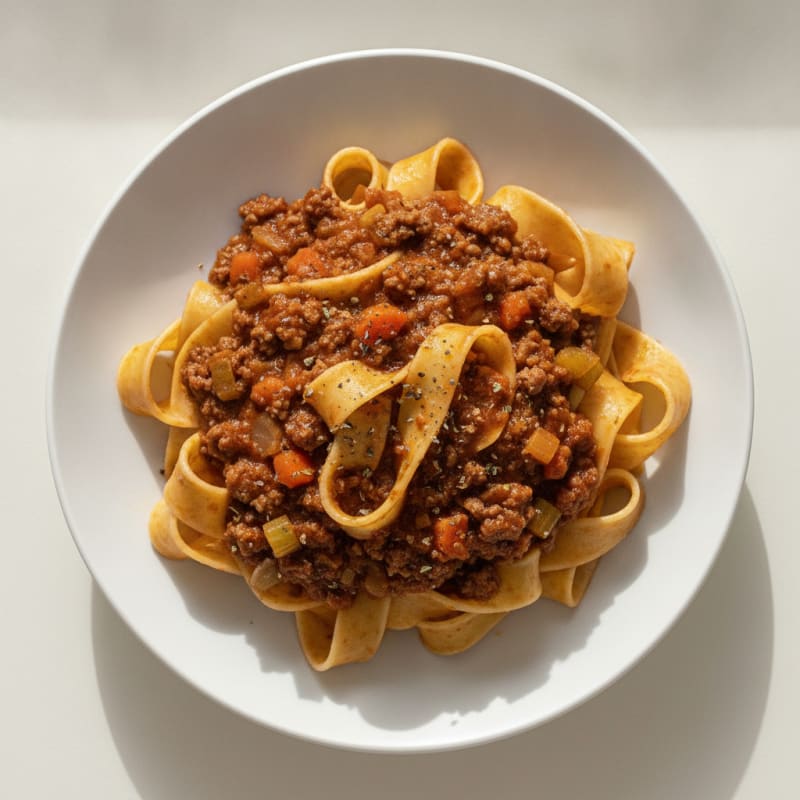 Classic Beef Bolognese with Pappardelle