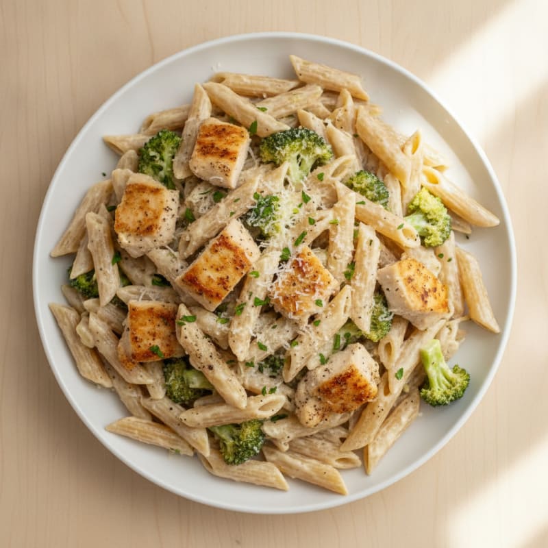 Garlic Parmesan Chicken Alfredo Pasta
