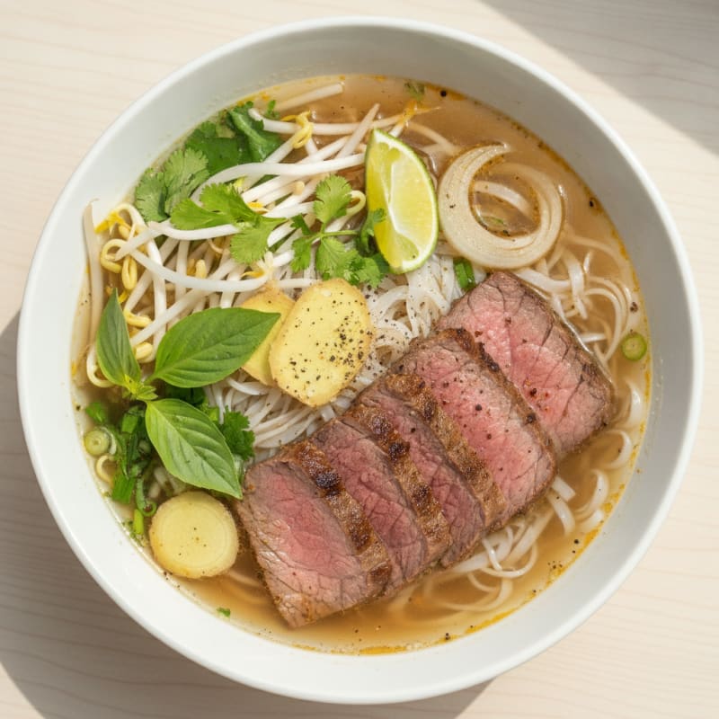 Traditional Vietnamese Beef Pho