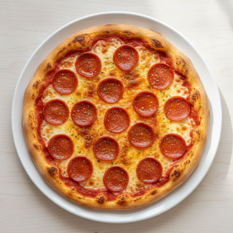 Classic Pepperoni Pizza with Mozzarella