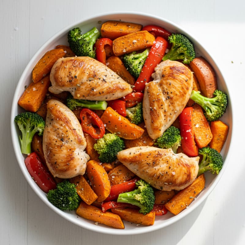 Simple Roasted Chicken and Vegetables