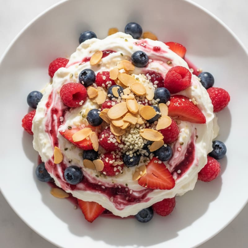 Creamy Greek Yogurt Protein Parfait with Mixed Berries