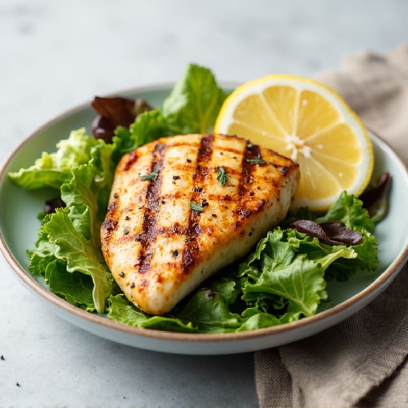 Grilled Chicken Breast over Mixed Greens