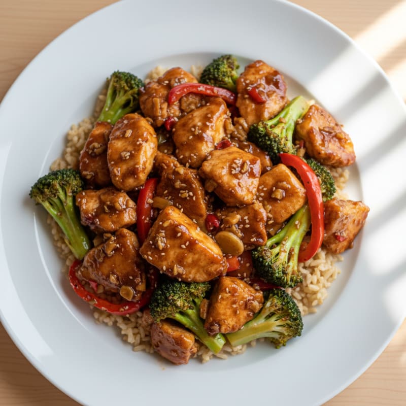 General Tso's Inspired Chicken Stir-Fry