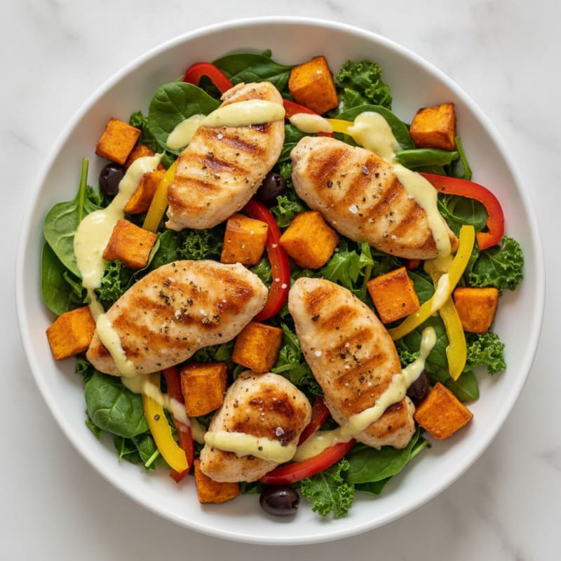 Bright Chicken and Sweet Potato Bowl