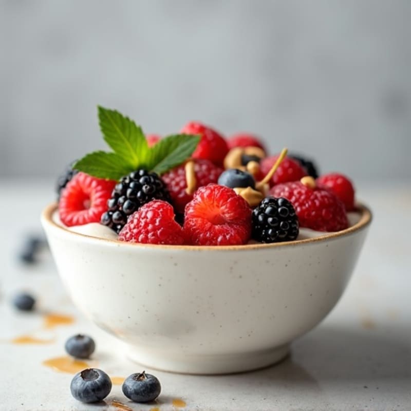 Creamy Greek Yogurt Protein Bowl with Mixed Berries