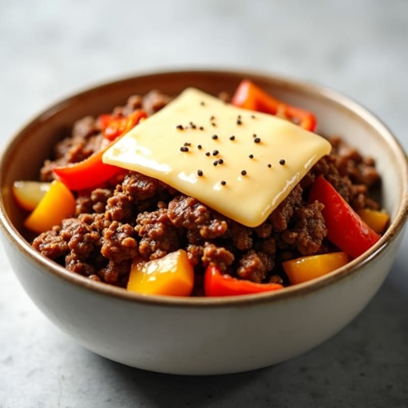 Lean Beef & Sautéed Pepper Bowl with Melty Provolone