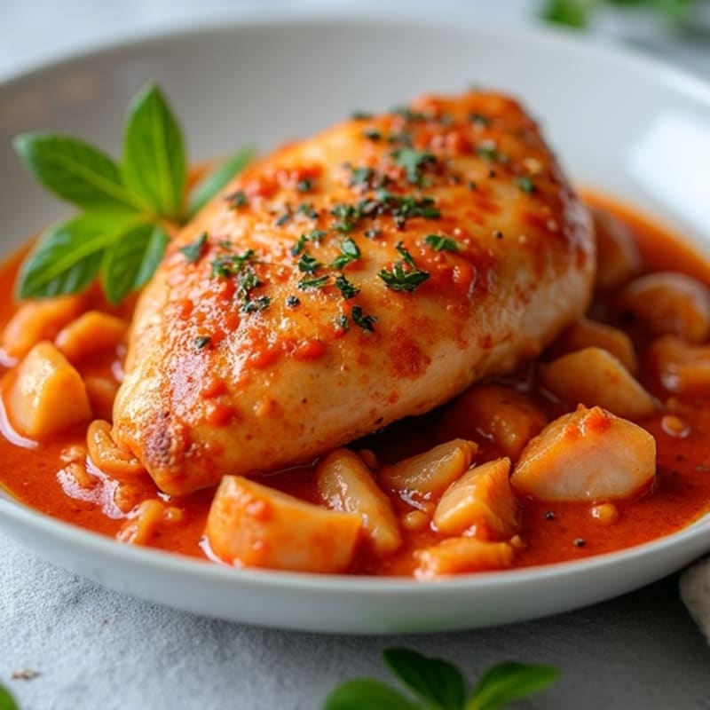 Spiced Chicken in a Creamy Tomato Sauce